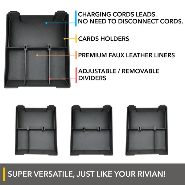 Rivian R1S & R1T Armrest/Console Organizer Tray