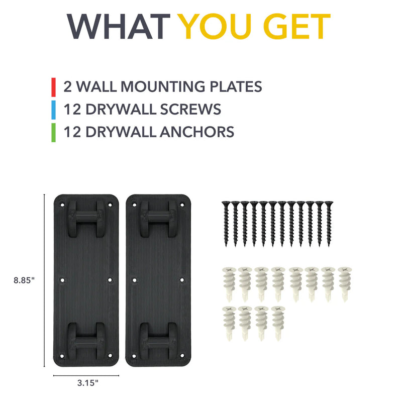 Rivian R1S & R1T Cargo Crossbars Wall Mount